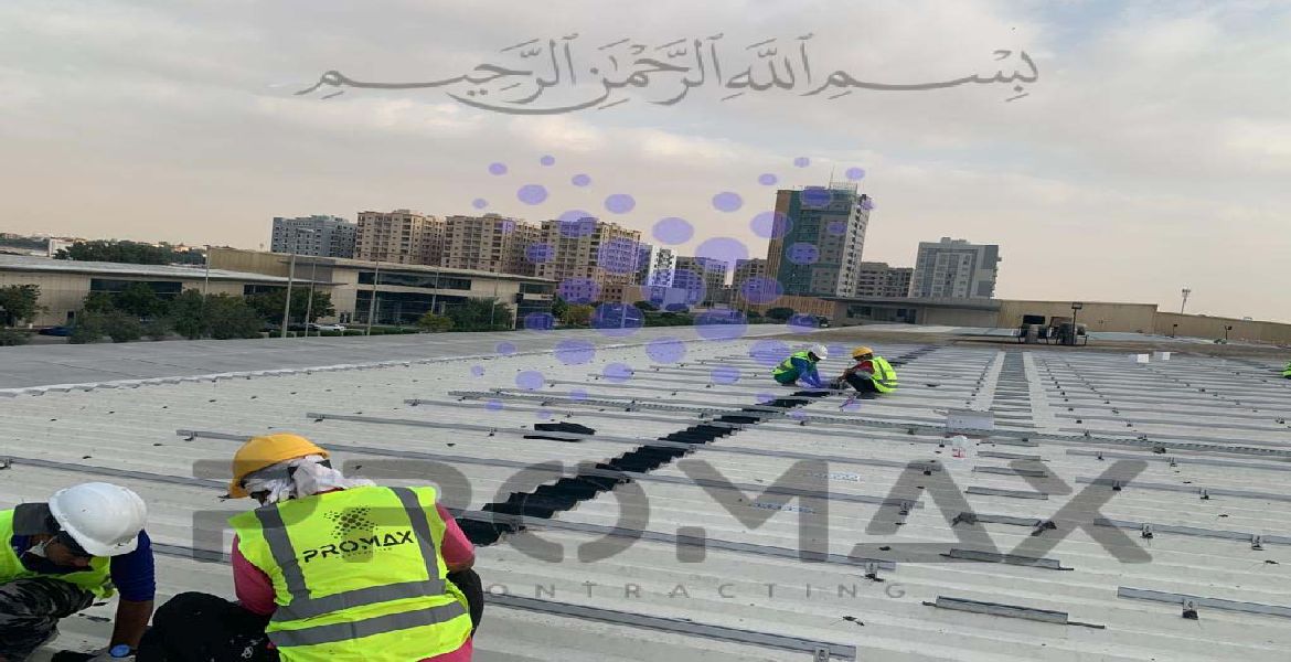 Nabc - metal roof waterproofing project by Promax in Dubai, UAE